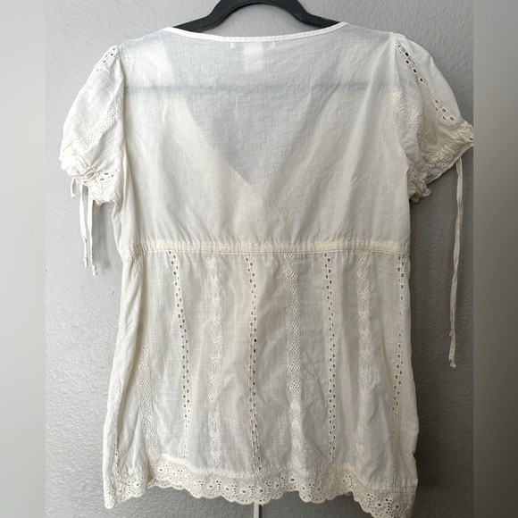 Charlotte Russe Y2K Embroidered top. Size Large - Picture 4 of 5